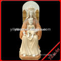 Natural Marble Stone Religious Statue, Stone Figures Statue, Marble Virgin Mary Statue